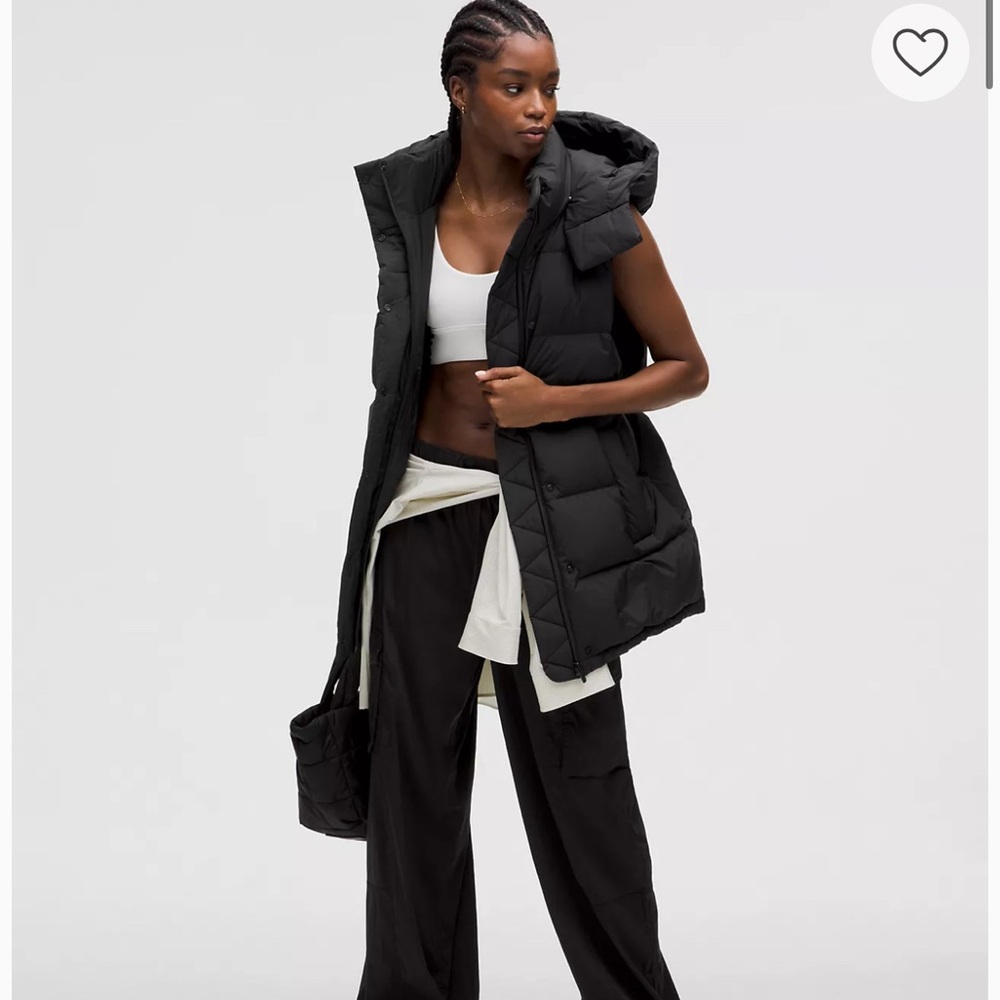 Lululemon Wunder Puff Mid-Length Vest (Black) - Picture 2 of 9